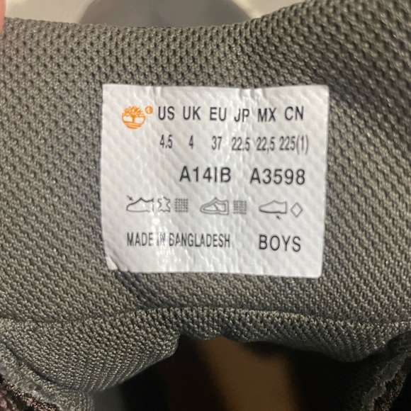 Timberland Boots Timberdry Big Boys Outdoor Waterproof Shoes Size 4.5 - Picture 8 of 9